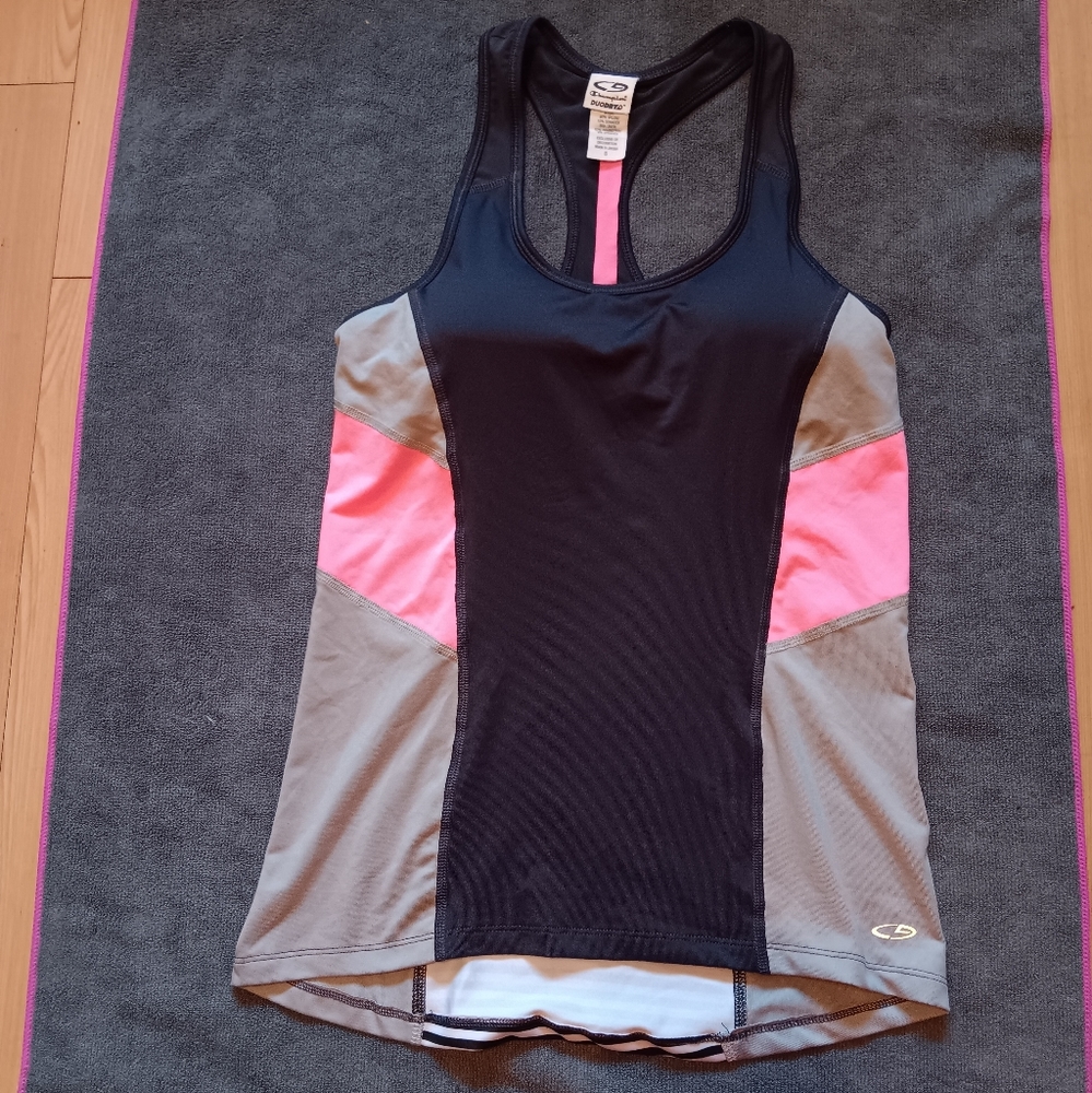 Women's Champion Semi-Fitted Tank with Built in Bra Support. Size S. Multi-color